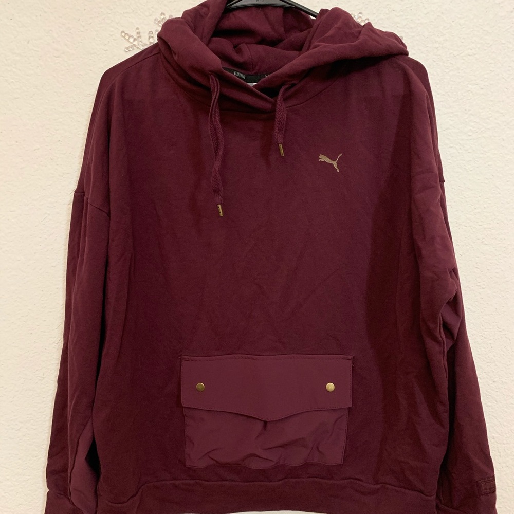 Maroon Puma Pullover Sweatshirt